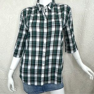 Equipment Femme Plaid Betty Elbow Sleeve Shirt